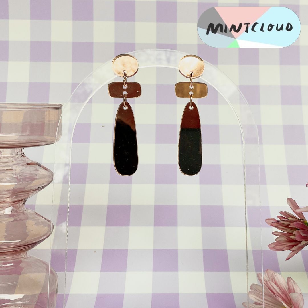 Shapes Mirror Dangles - Various Colours