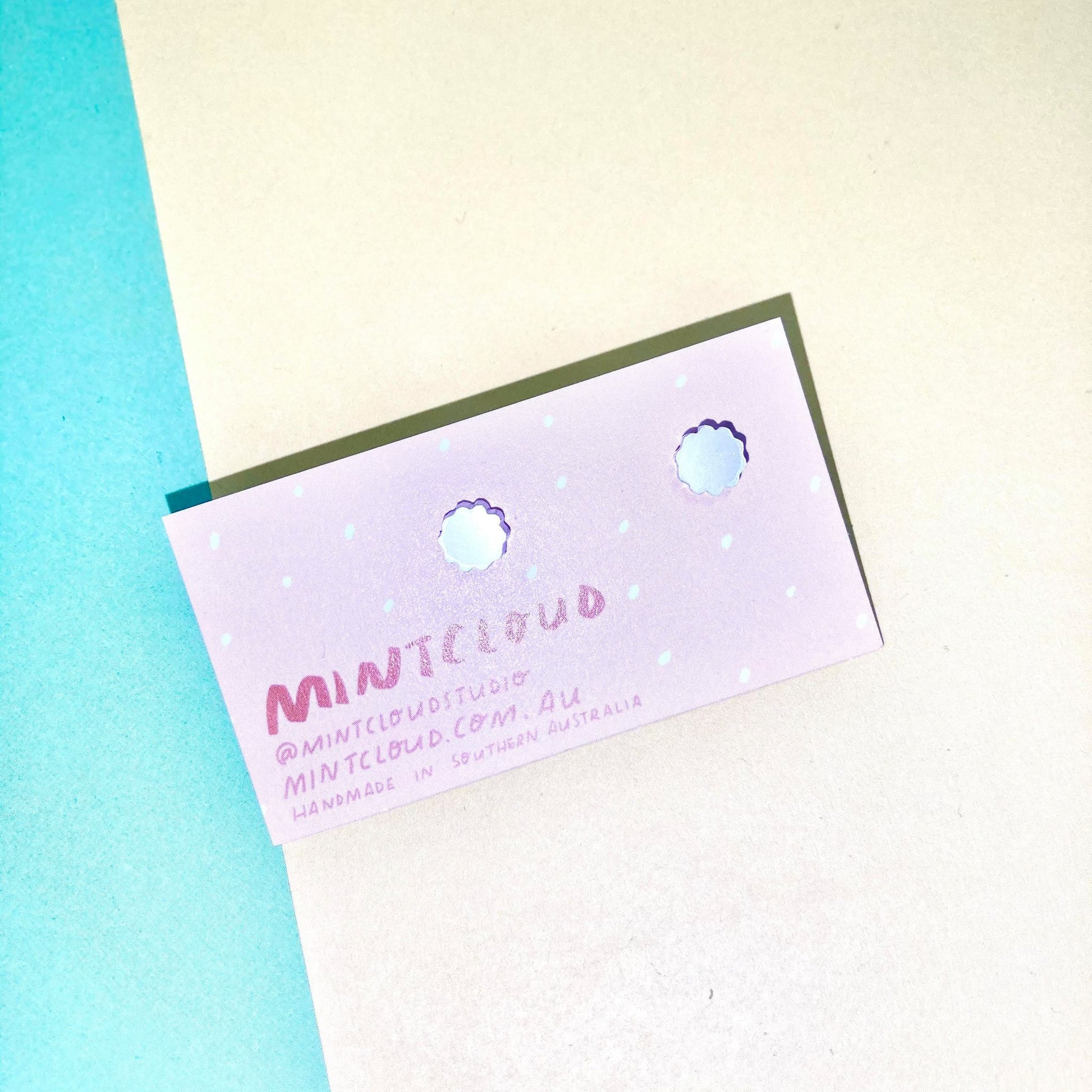Mintcloud Earrings - Easter Bunny Tails from have you met charlie a gift shop in Adelaide south Australian with unique handmade gifts