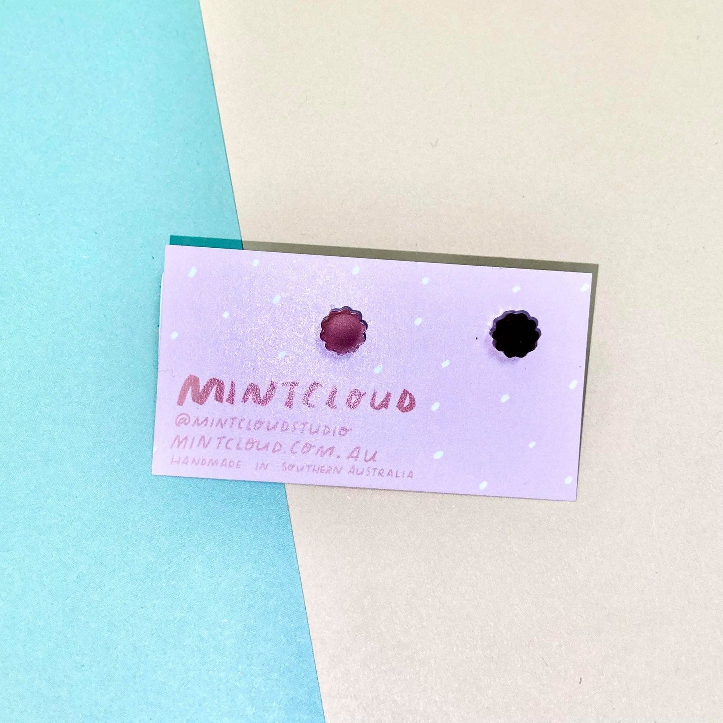 Mintcloud Earrings - Easter Bunny Tails from have you met charlie a gift shop in Adelaide south Australian with unique handmade gifts