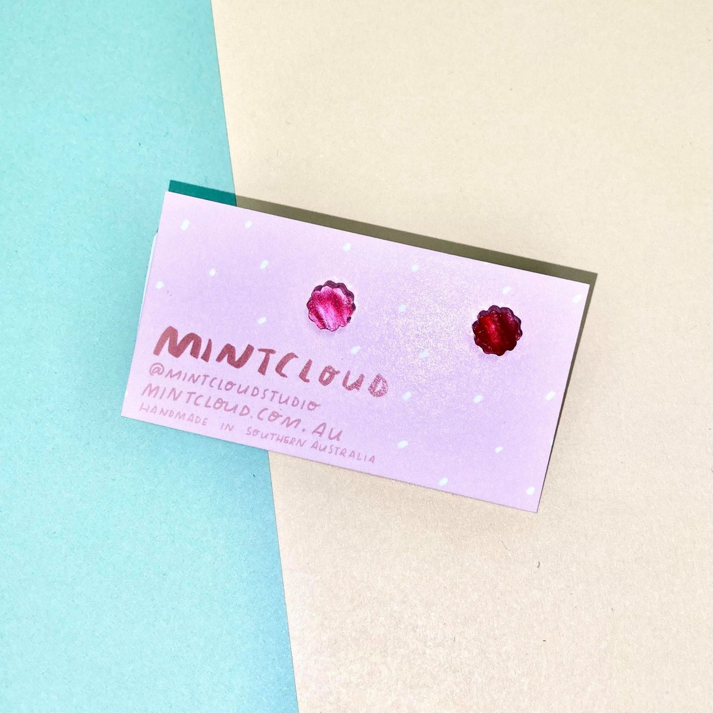Mintcloud Earrings - Easter Bunny Tails from have you met charlie a gift shop in Adelaide south Australian with unique handmade gifts