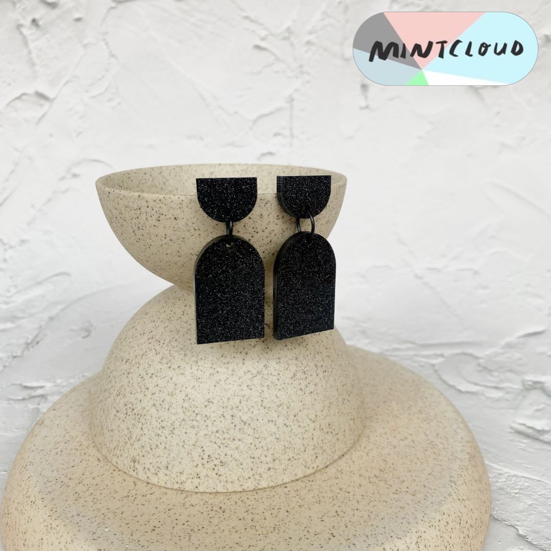 Bento Black Glitter - Various DesignsFrom Mintcloud Studio, an online jewellery store based in Adelaide South Australia