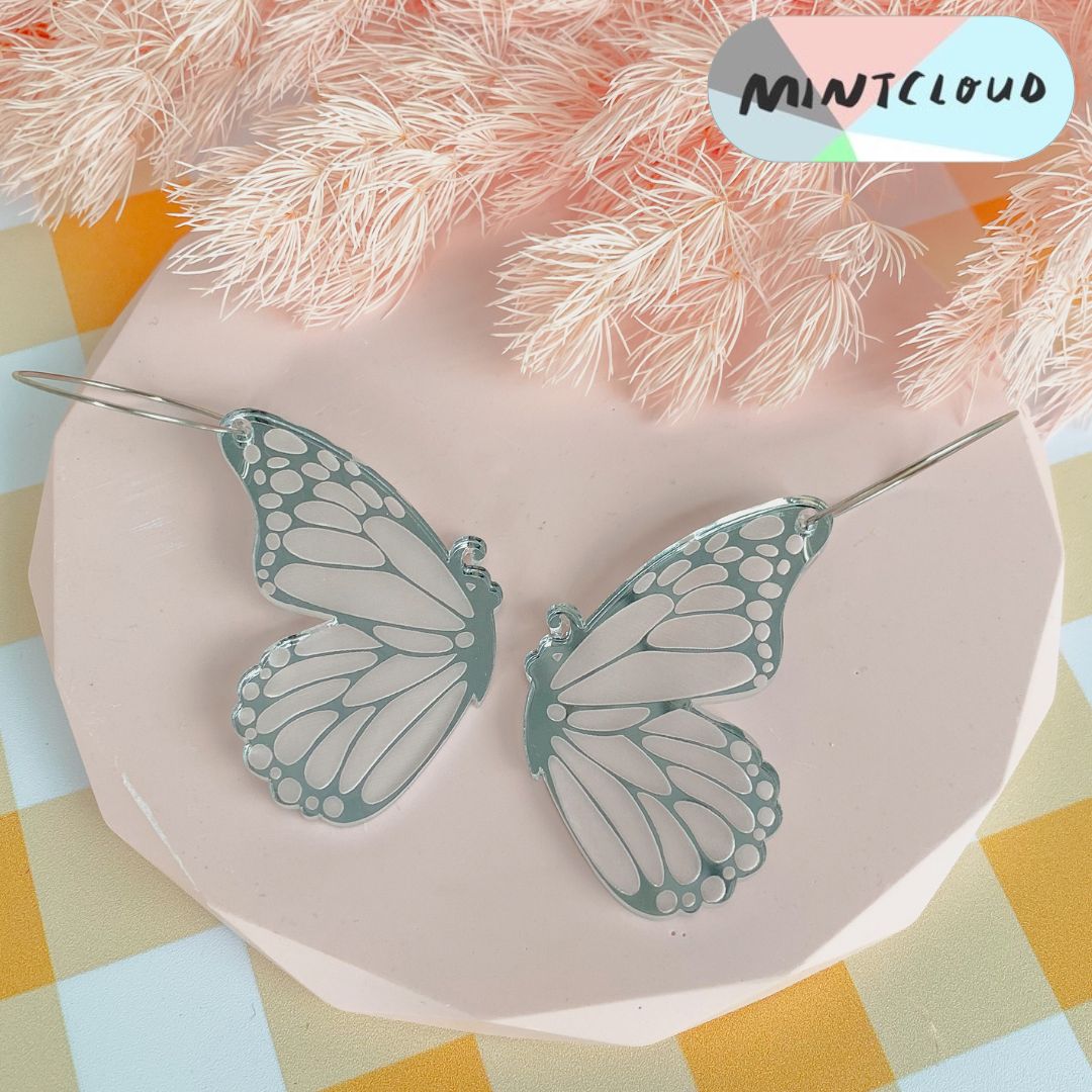 Single Butterfly Dangles - Various Colours