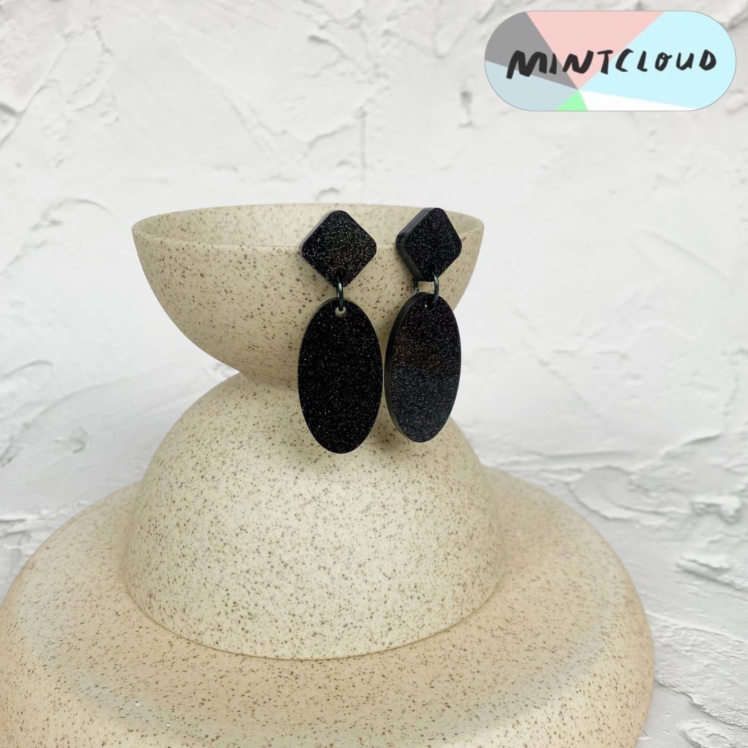 Bento Black Glitter - Various DesignsFrom Mintcloud Studio, an online jewellery store based in Adelaide South Australia