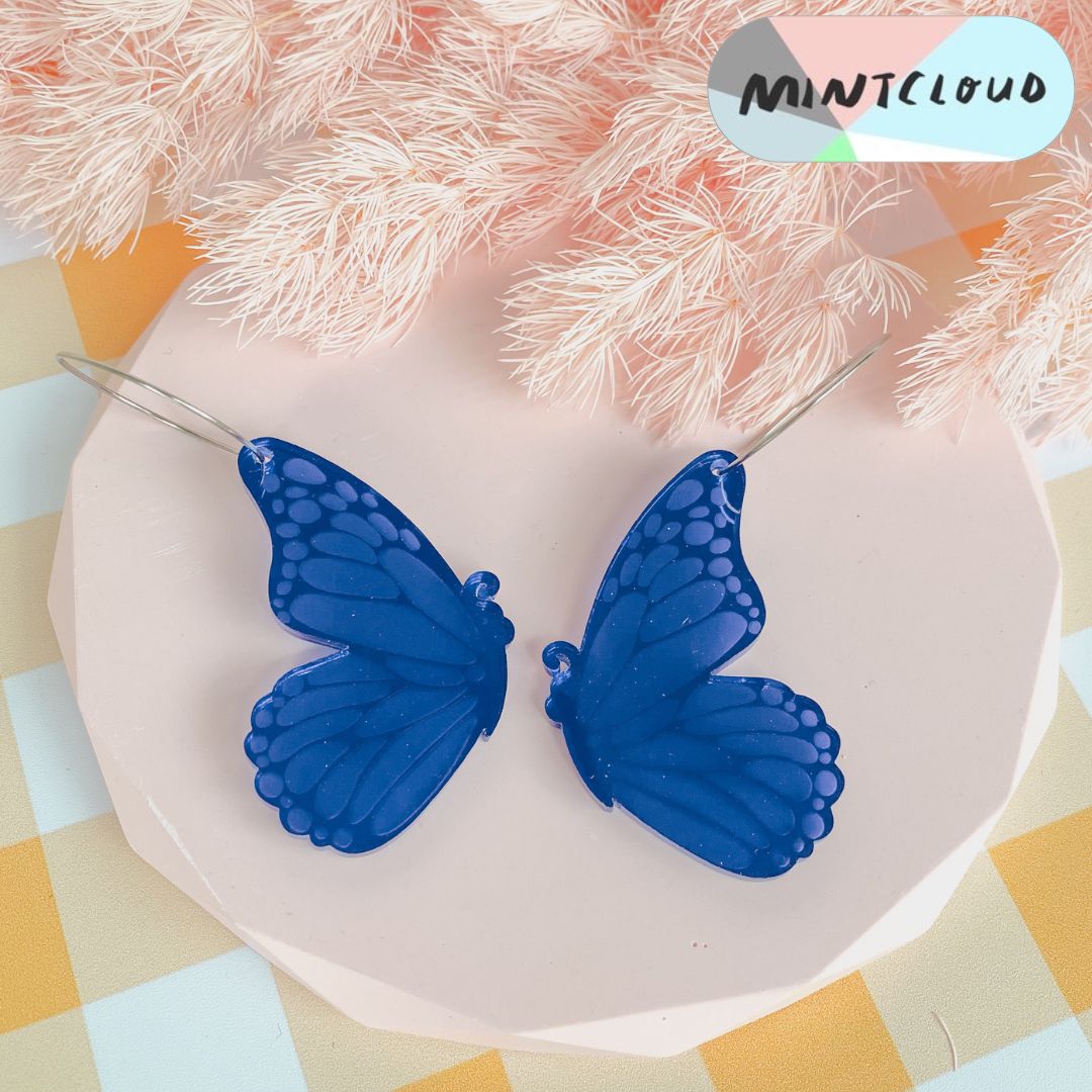 Single Butterfly Dangles - Various Colours