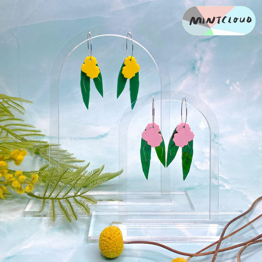 Wattle and Leaf Dangle - Various Colours