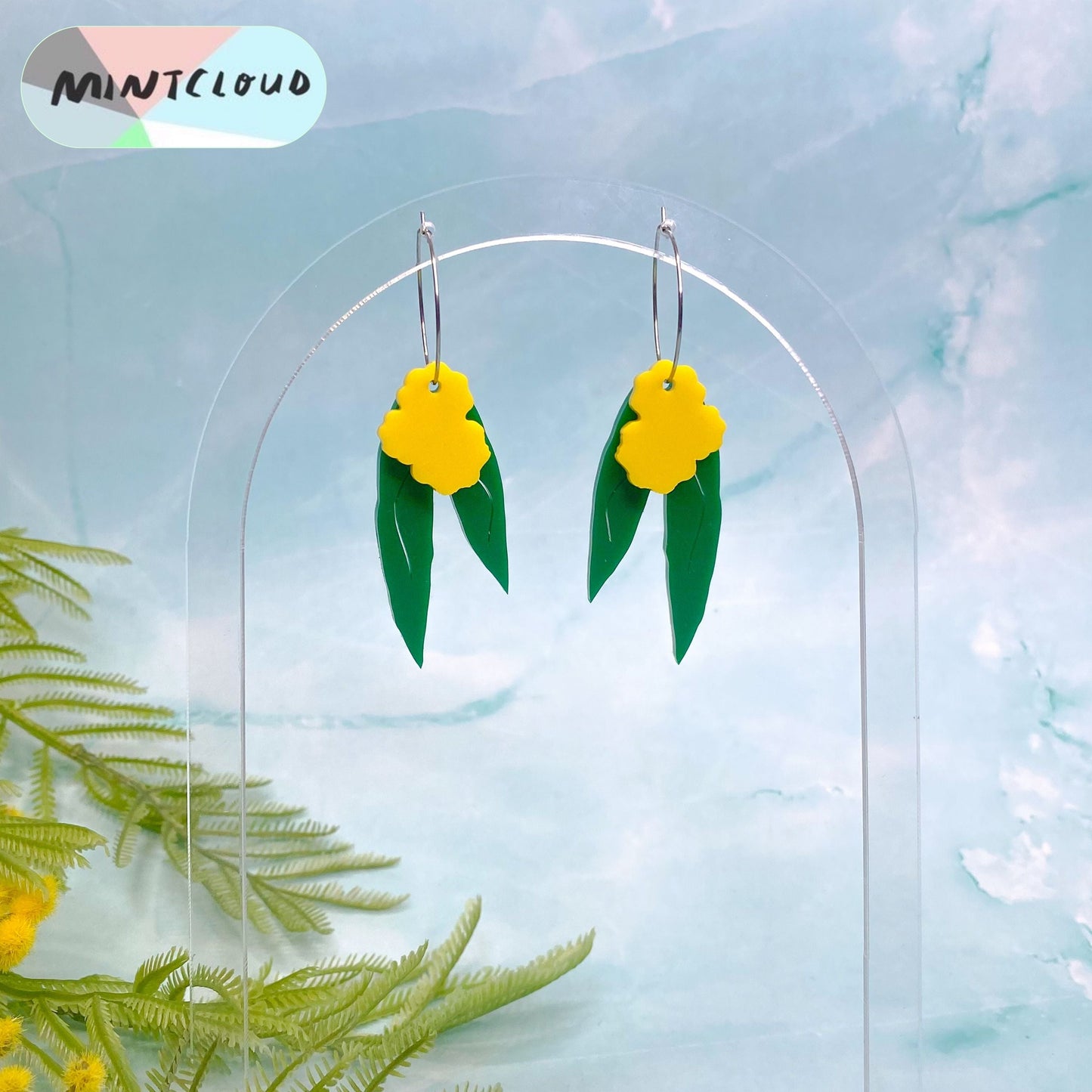 Wattle and Leaf Dangle - Various Colours