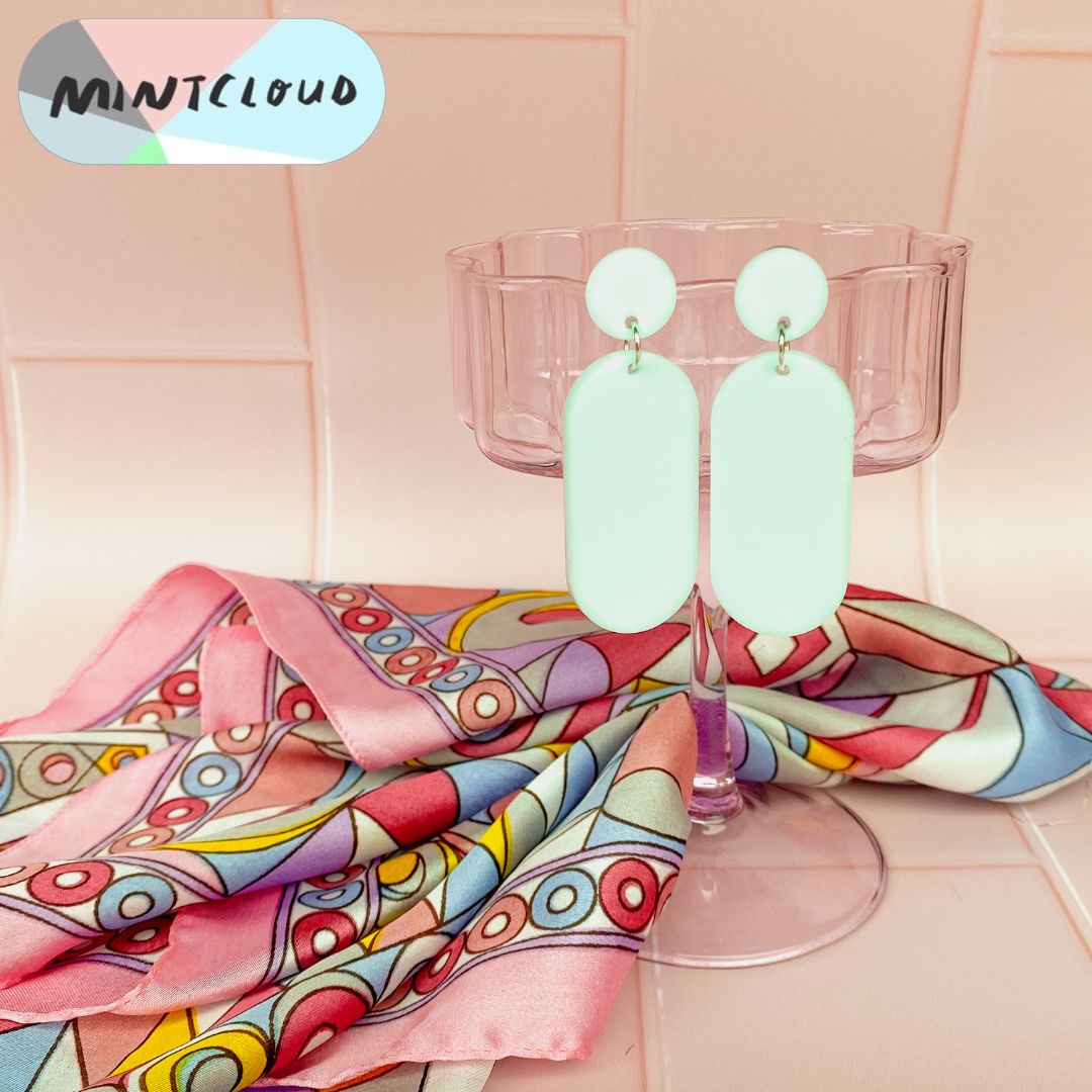 Capsule Dangles - Various Colours From Mintcloud Studio, an online jewellery store based in Adelaide South Australia