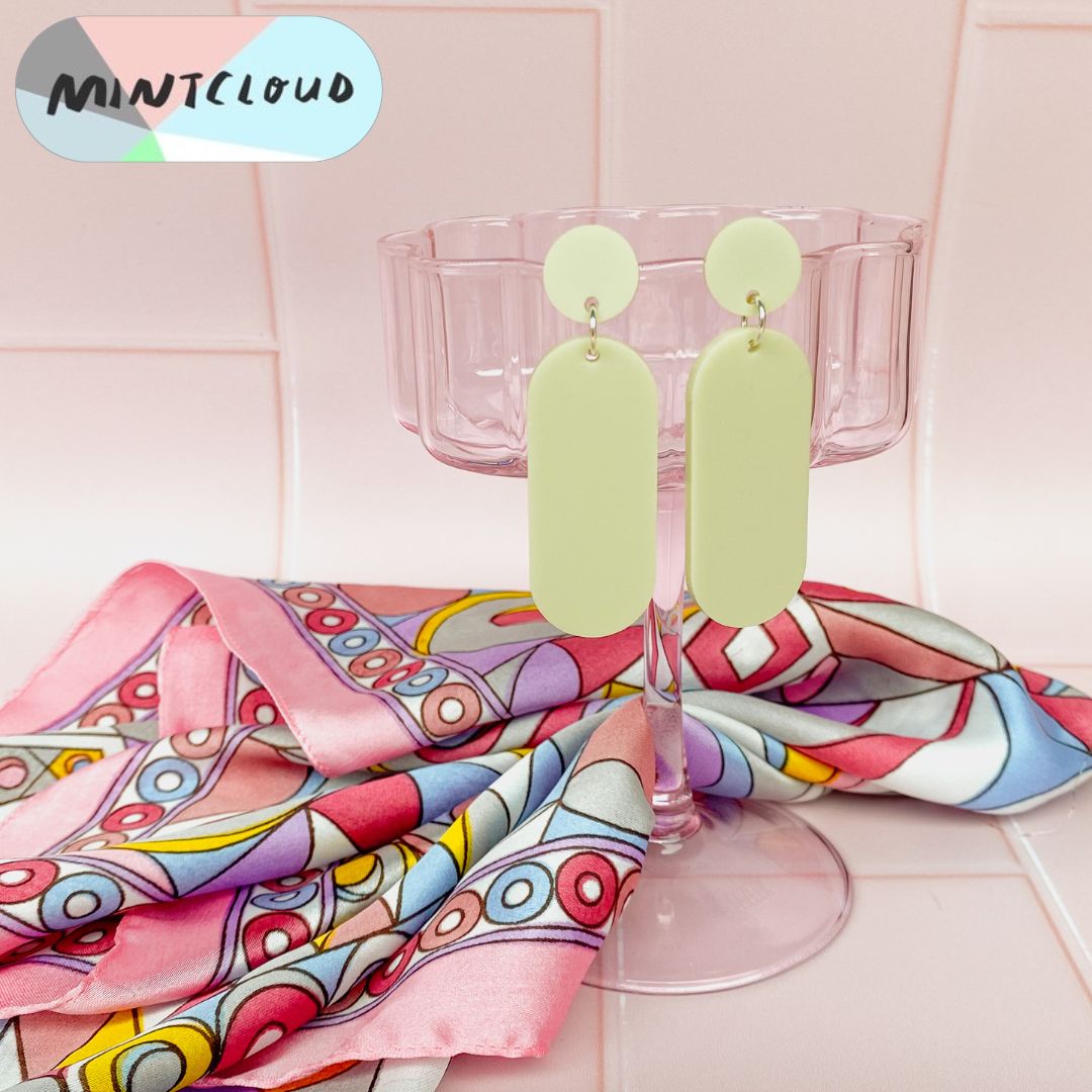 Capsule Dangles - Various Colours From Mintcloud Studio, an online jewellery store based in Adelaide South Australia
