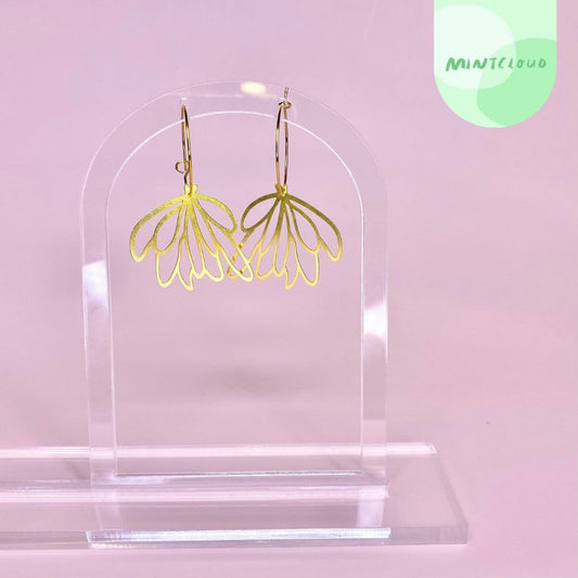 Brass Dangles - Simple Brass From Mintcloud Studio, an online jewellery store based in Adelaide South Australia