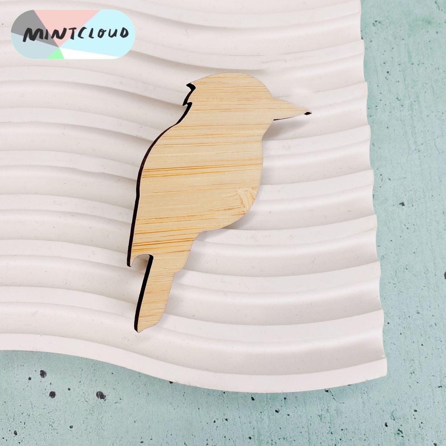 Kookaburra Brooch - Various Colours From Mintcloud Studio, an online jewellery store based in Adelaide South Australia