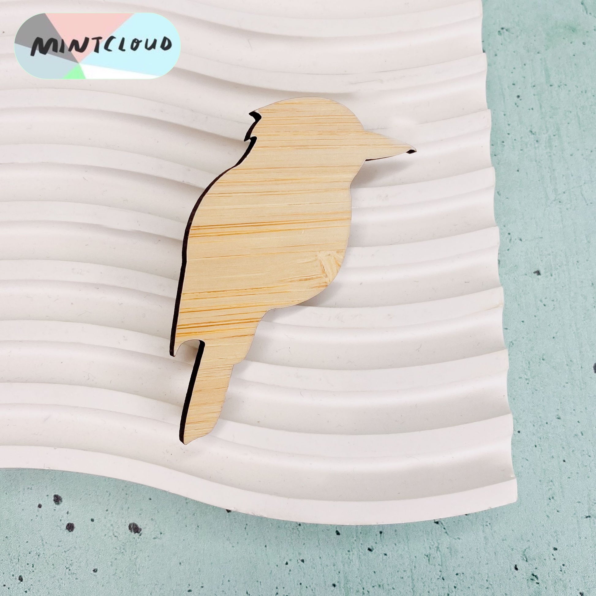 Kookaburra Brooch - Various Colours From Mintcloud Studio, an online jewellery store based in Adelaide South Australia