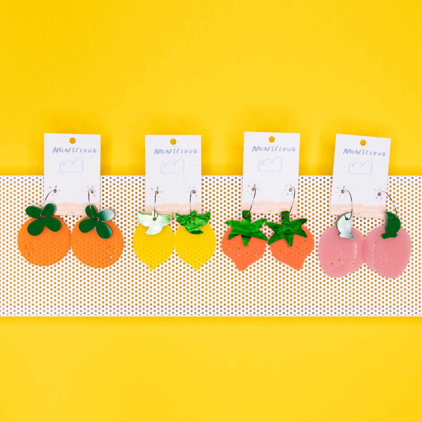 Fruity Fun Dangles - Various Designs From Mintcloud Studio, an online jewellery store based in Adelaide South Australia