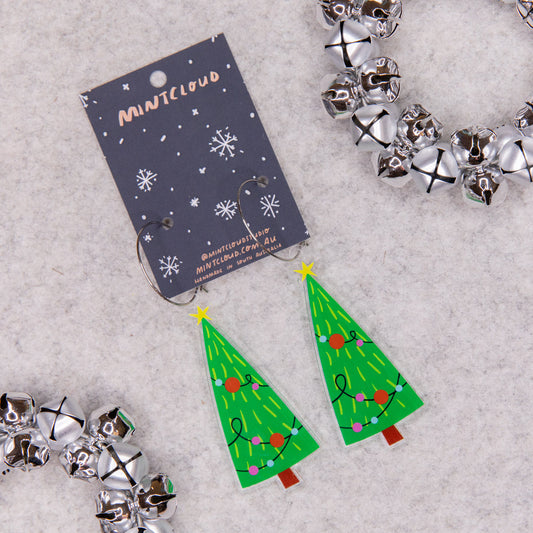 Christmas Earrings - Bright Christmas Tree