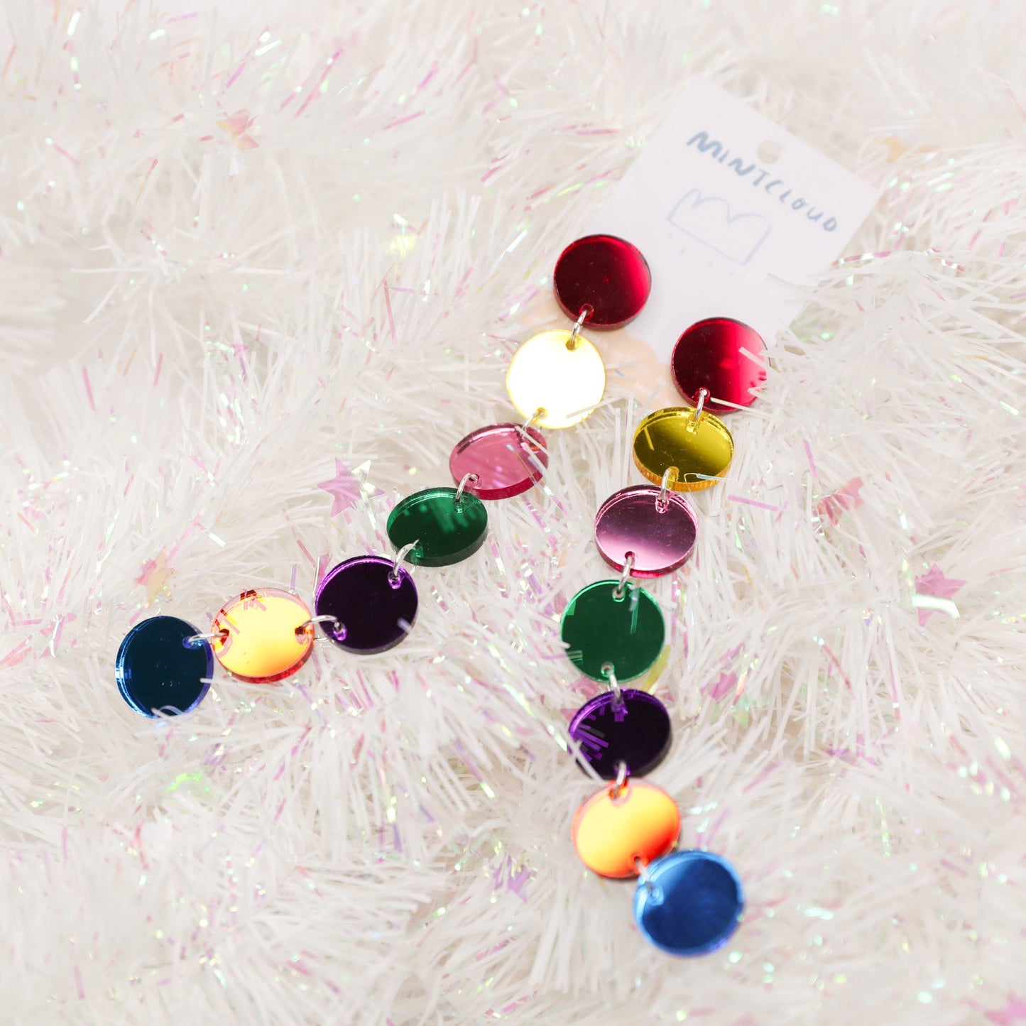 Mintcloud Dangles - Rainbow Drops rainbow earrings from have you met charlie a gift shop with Australian unique handmade gifts in Adelaide South Australia