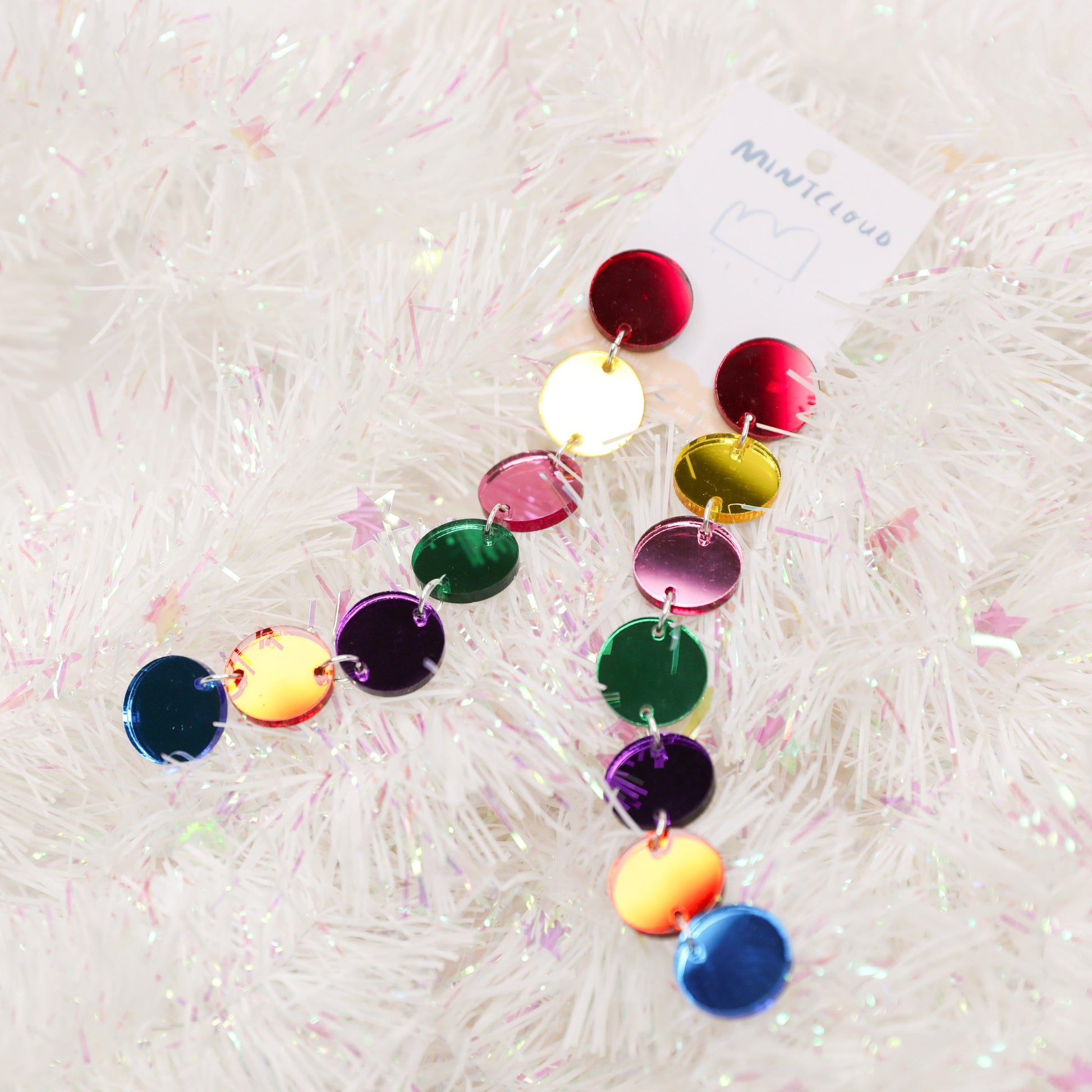 Mintcloud Dangles - Rainbow Drops rainbow earrings from have you met charlie a gift shop with Australian unique handmade gifts in Adelaide South Australia