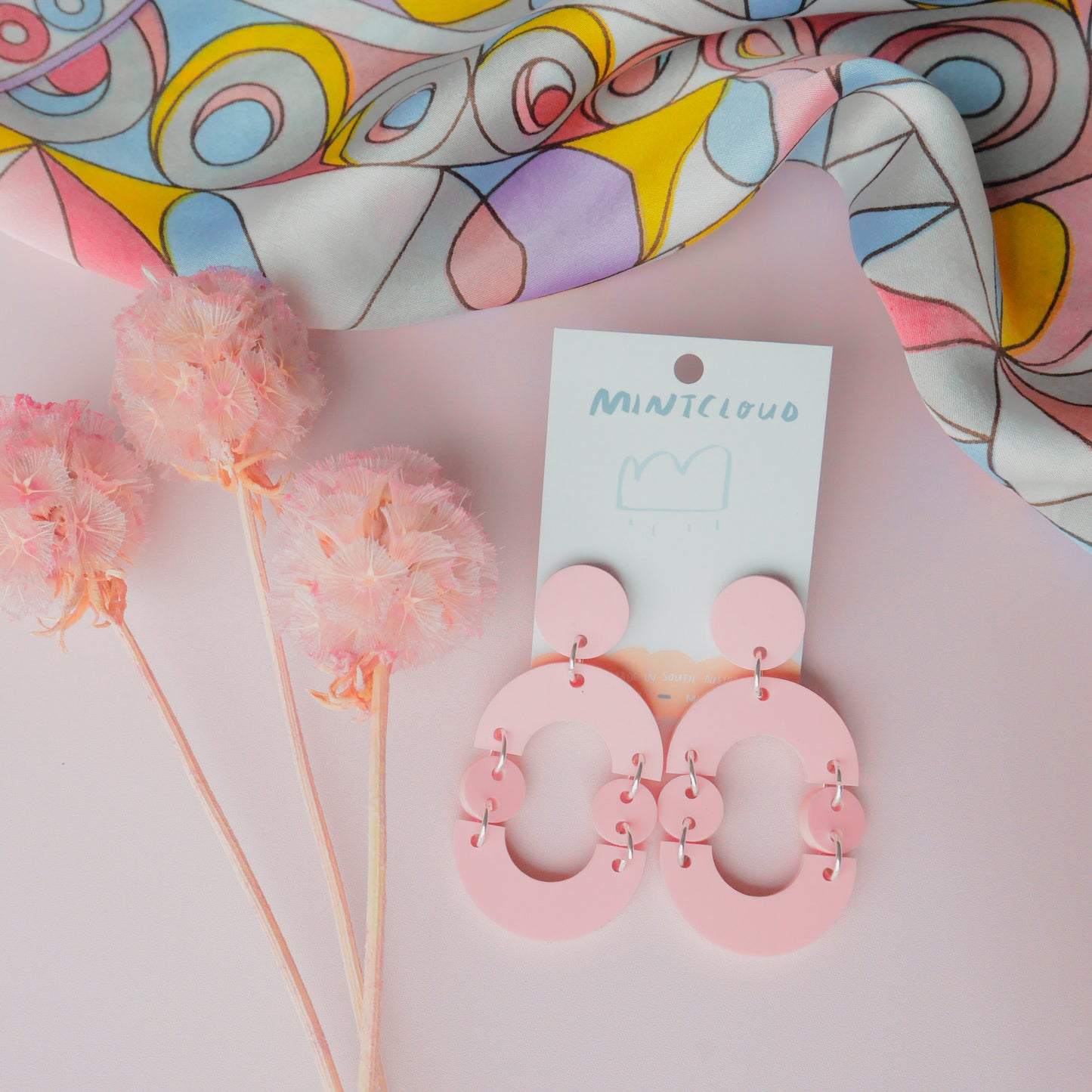 Double Trouble Holes Dangles - Various Colours From Mintcloud Studio, an online jewellery store based in Adelaide South Australia