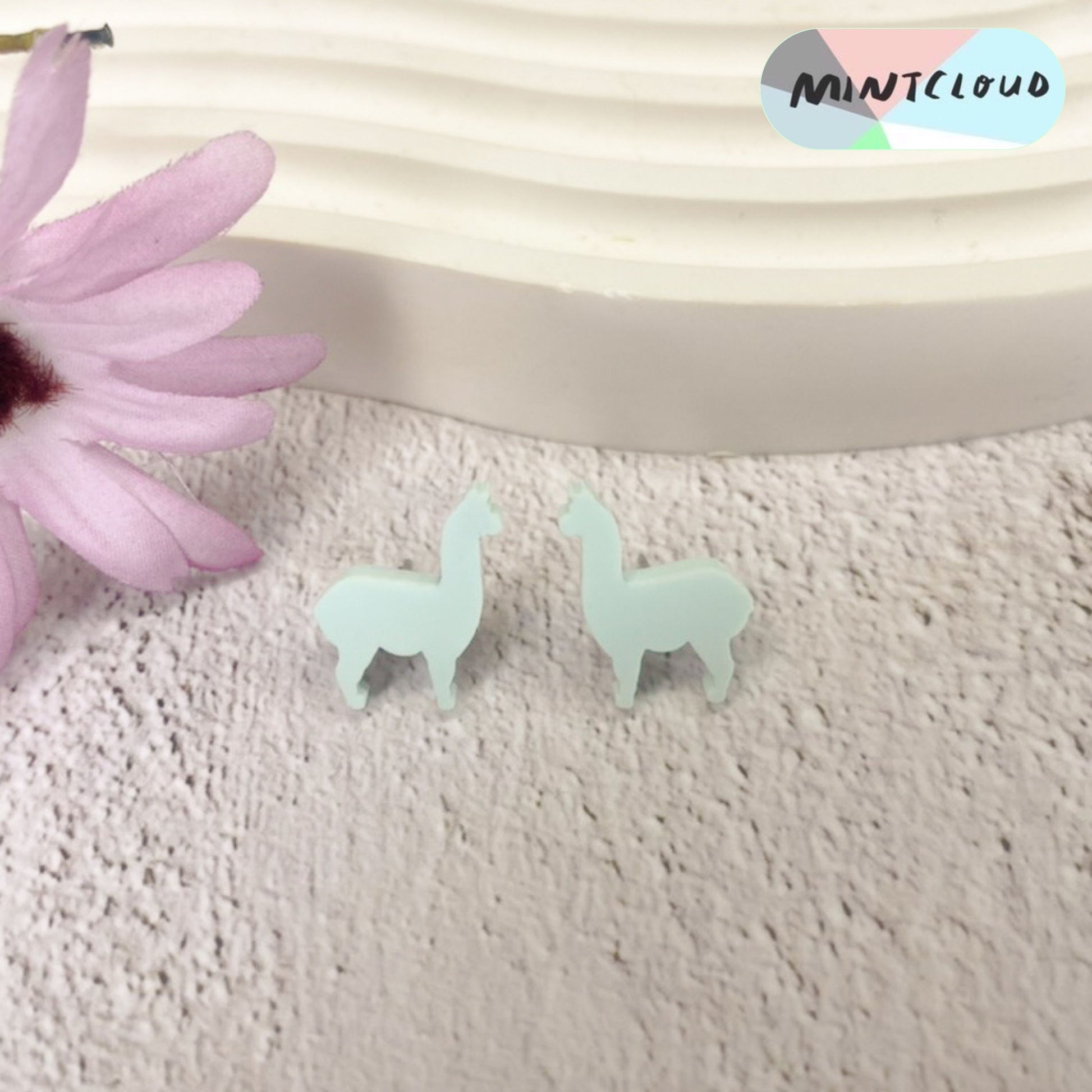 Alpaca Studs - Various Colours From Mintcloud Studio, an online jewellery store based in Adelaide South Australia