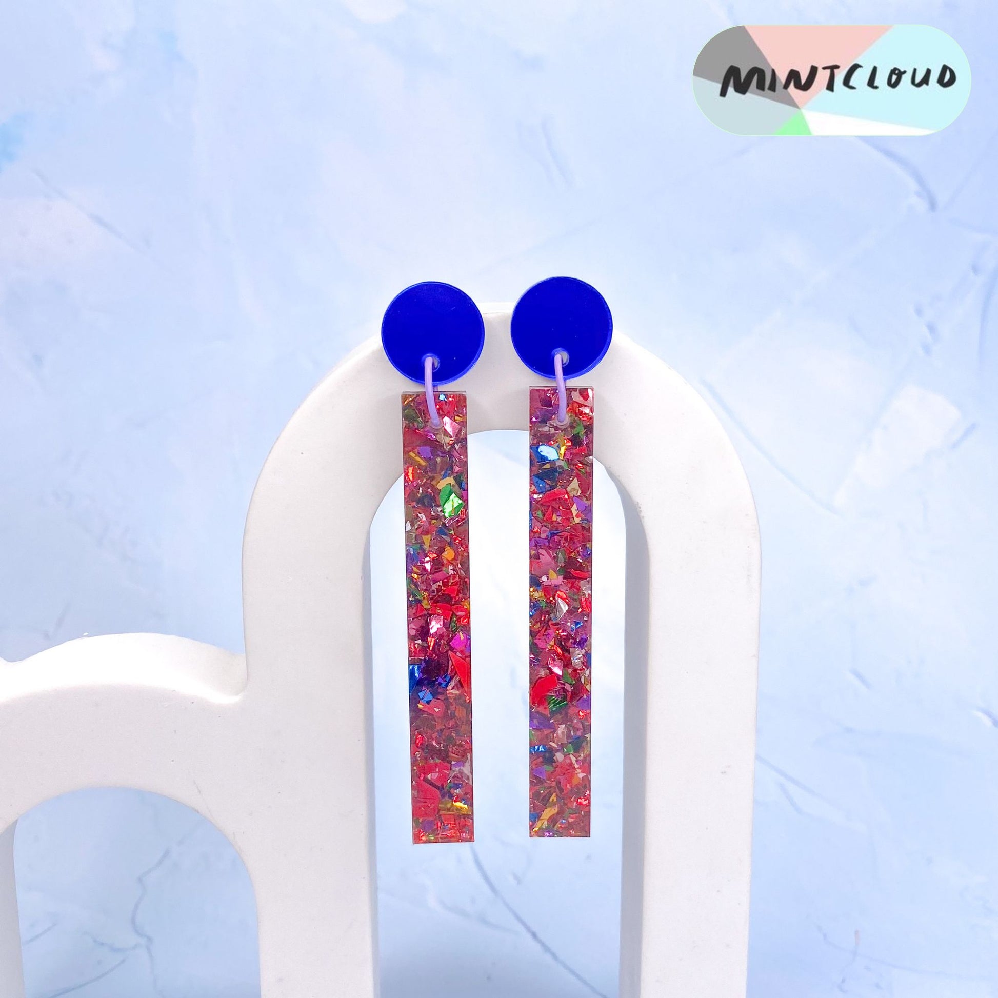 Confetti Sticks Dangles - Various Colours From Mintcloud Studio, an online jewellery store based in Adelaide South Australia