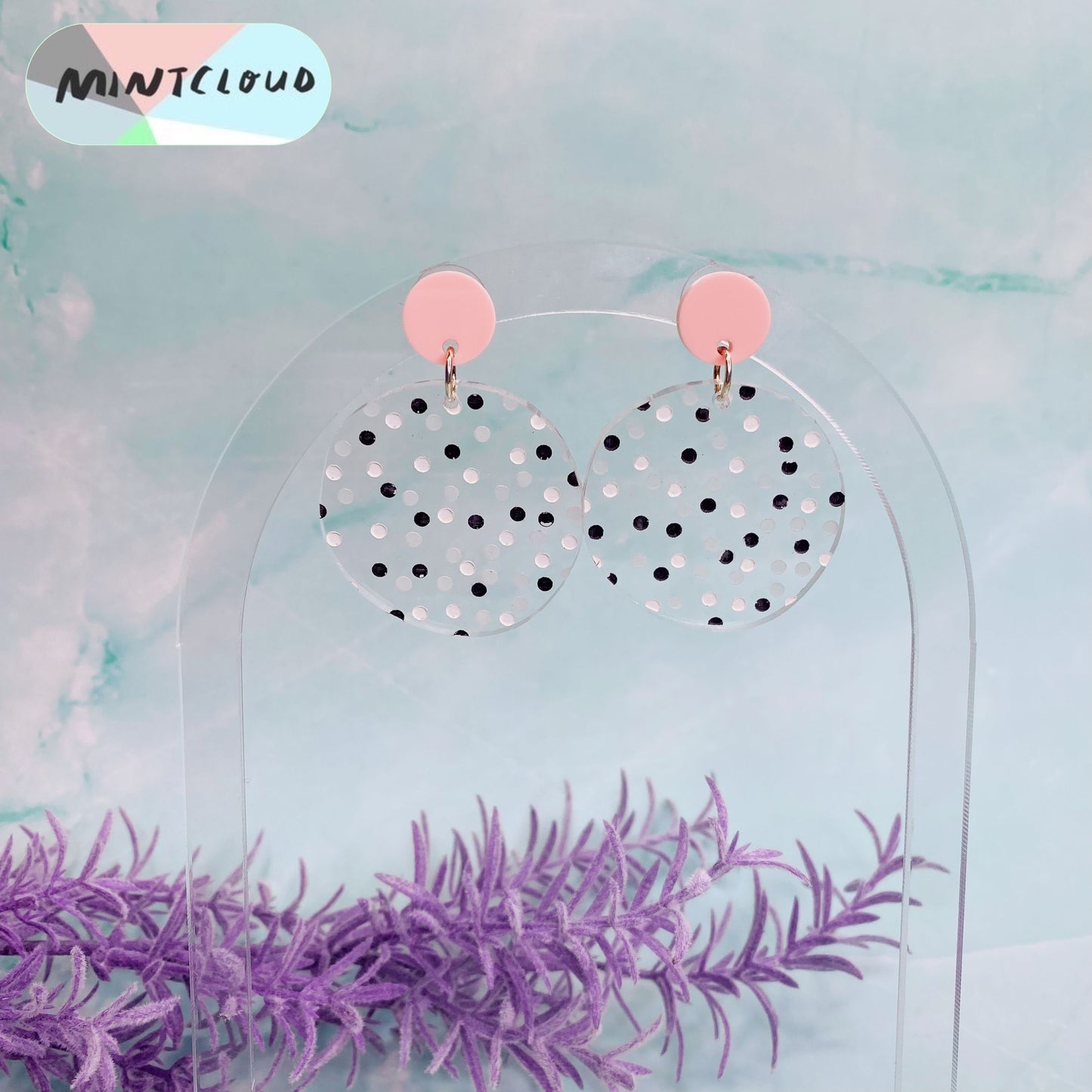 Confetti Dot Dangles - Various Colours From Mintcloud Studio, an online jewellery store based in Adelaide South Australia