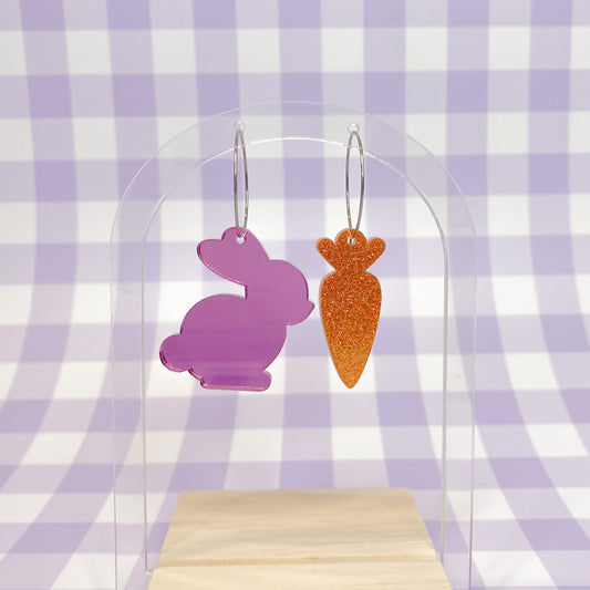 Easter Collection - Easter Bunny and Carrot Dangles