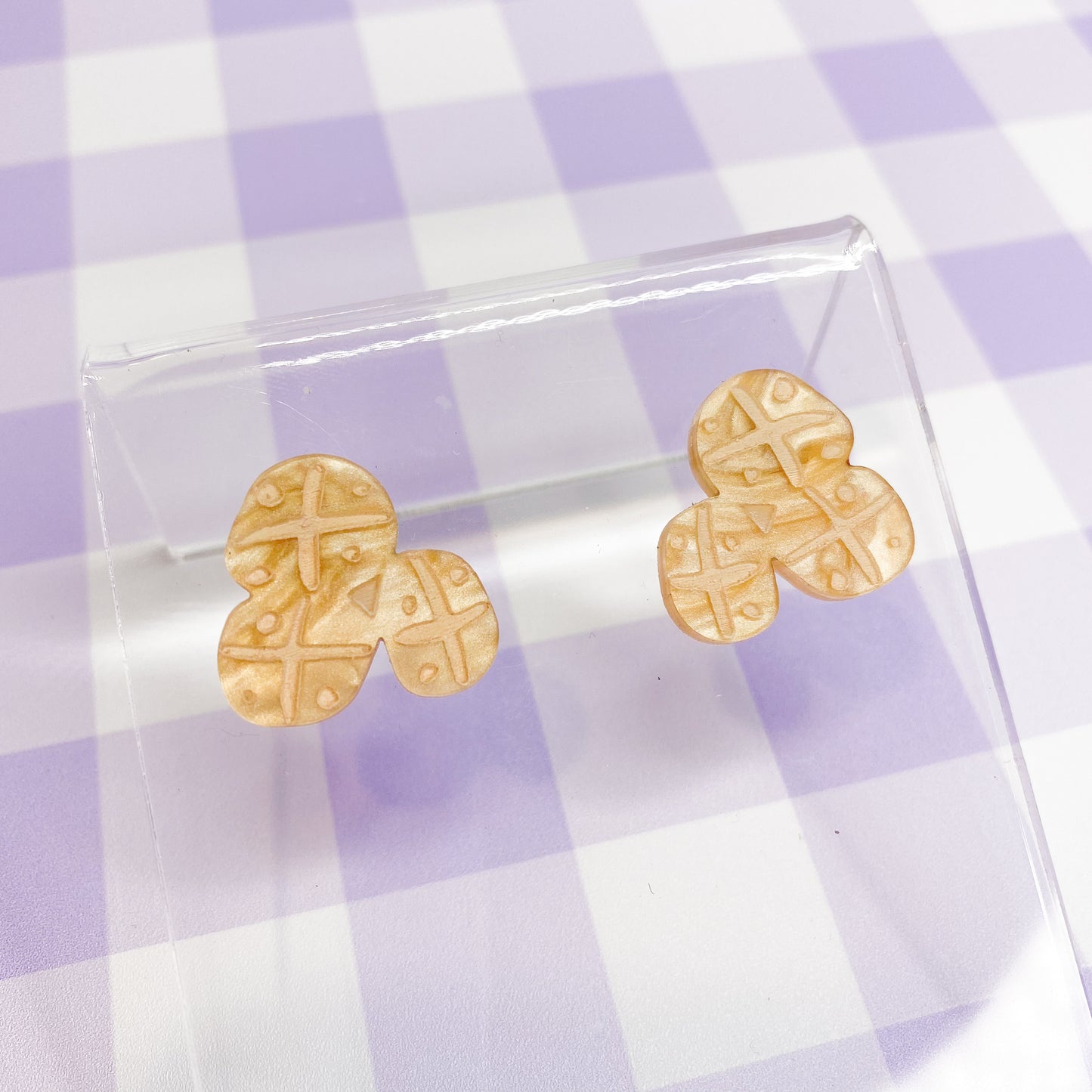 Easter Collection - Triple Hot Cross Bun Stud*