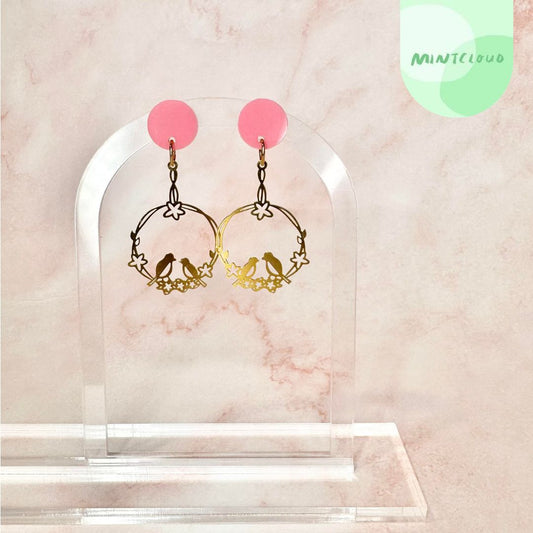 Brass Dangles - Sweet Birds From Mintcloud Studio, an online jewellery store based in Adelaide South Australia