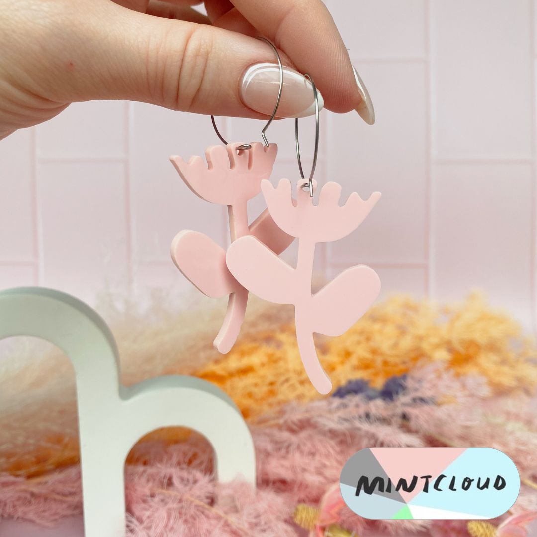 Dandelion Dangles - Various Colours From Mintcloud Studio, an online jewellery store based in Adelaide South Australia