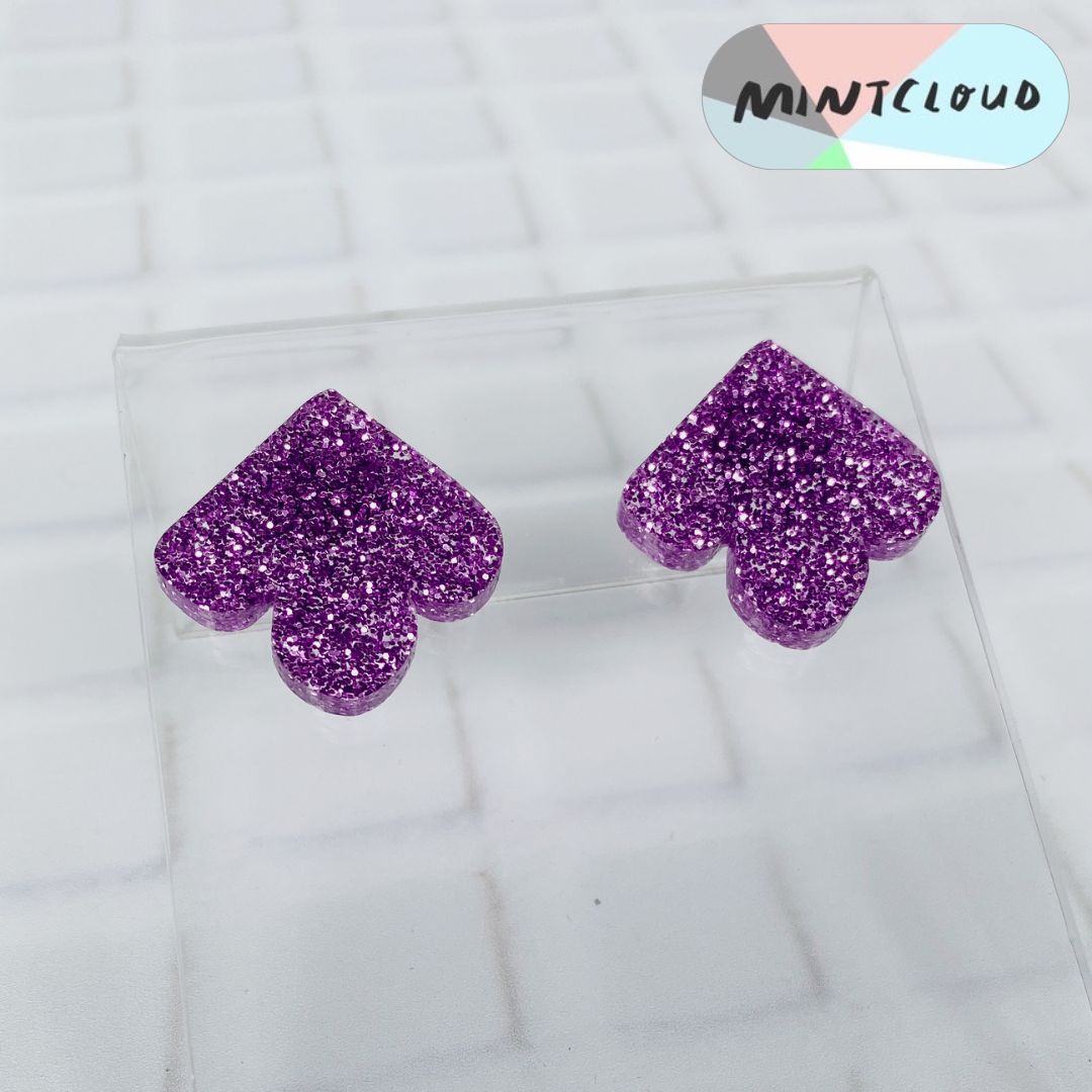 Floral Stud - Various Colours From Mintcloud Studio, an online jewellery store based in Adelaide South Australia