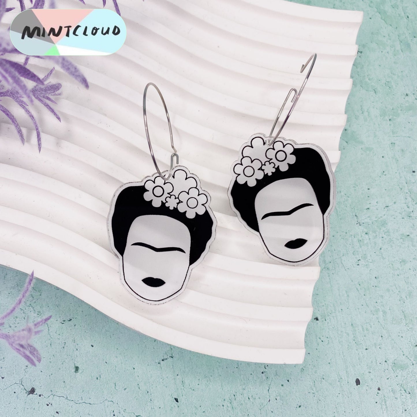 Black & White Frida Dangles